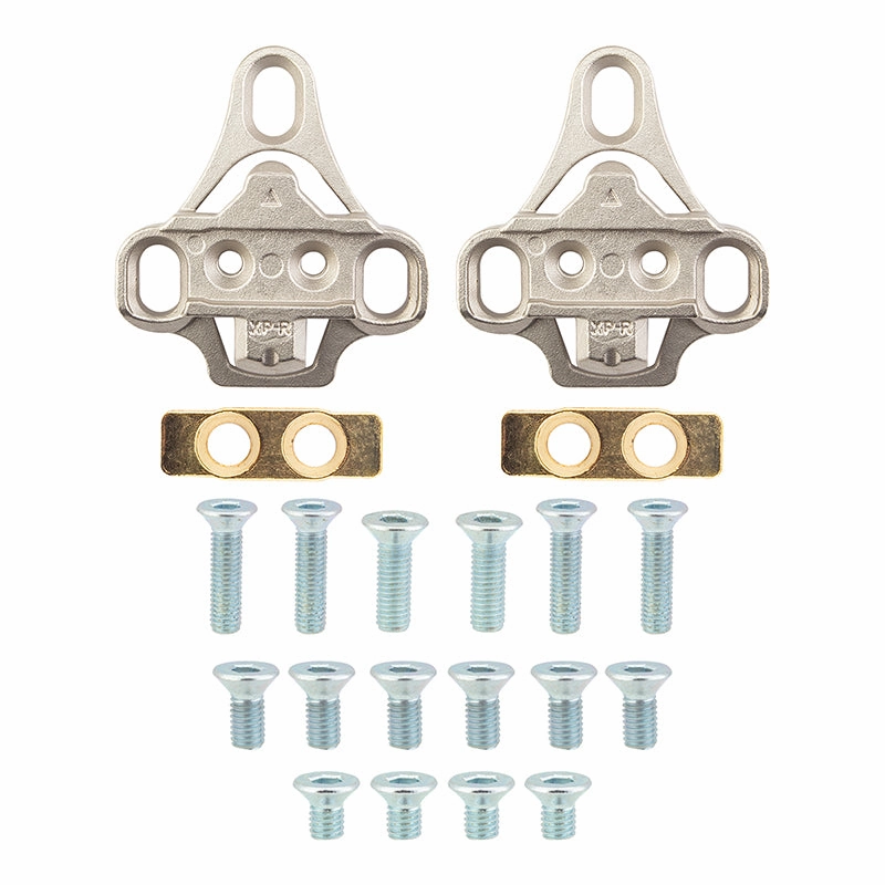 3-Bolt Road Shoe to SPD Pedal Cleats  Silver SPD Cleat adapters only Alloy