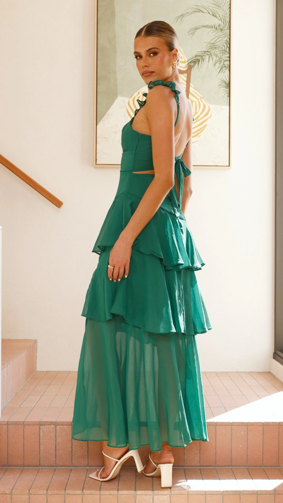 Achelle Maxi Dress - Forest Green