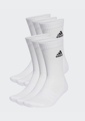 Adidas Cushioned Sportswear Crew Socks White 6 Pack
