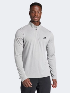 Adidas Essentials Training Men Training Sweatshirt Medium Grey Heather
