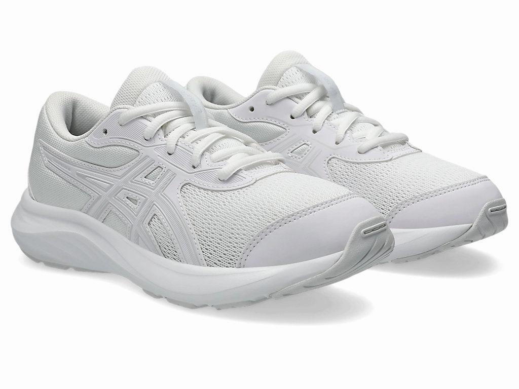 ASICS KID'S CONTEND 9 GS TRIPLE WHITE RUNNING SHOES
