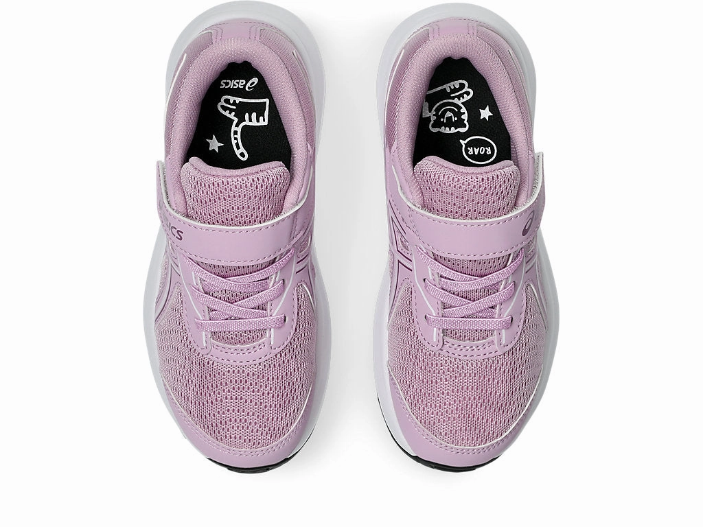ASICS KIDS GEL CONTEND 9 HOOK N' LOOP LIGHT UBE/WHITE RUNNING SHOES