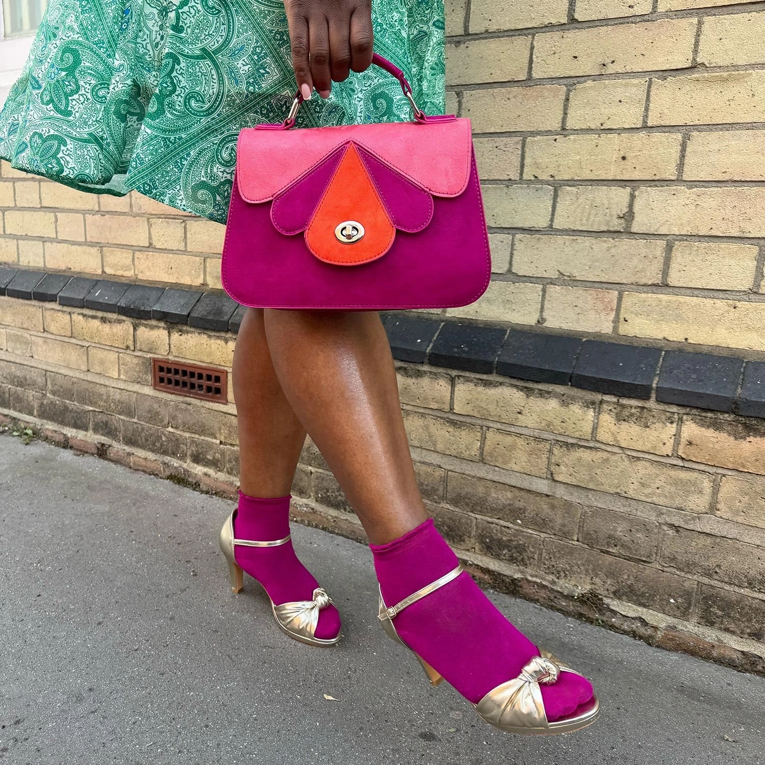 Bamboo Ankle Socks - Hibiscus