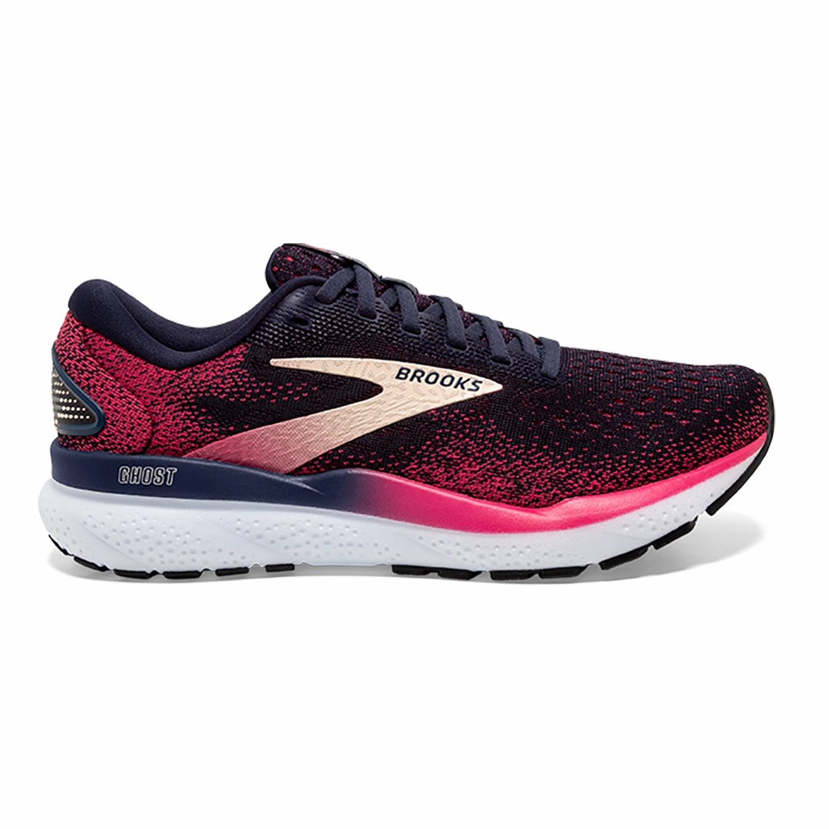 Brooks Ghost 16 - Peacoat - Raspberry - Apricot