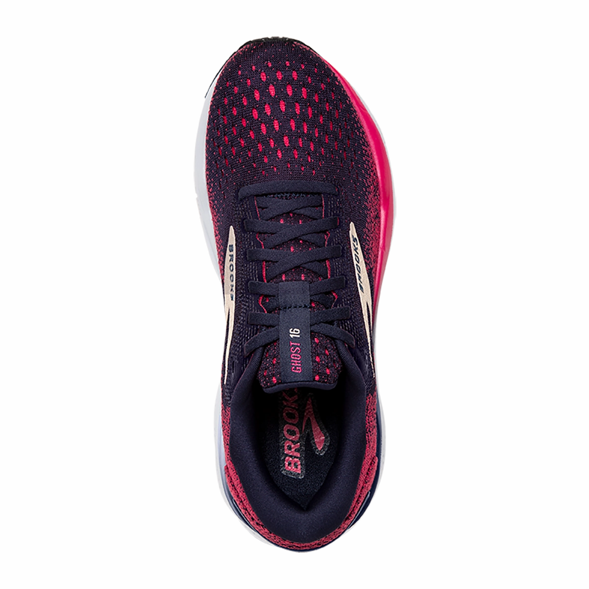 Brooks Ghost 16 - Peacoat - Raspberry - Apricot