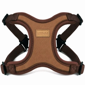 Charlie's Backyard Comfort Dog Harness - Brown