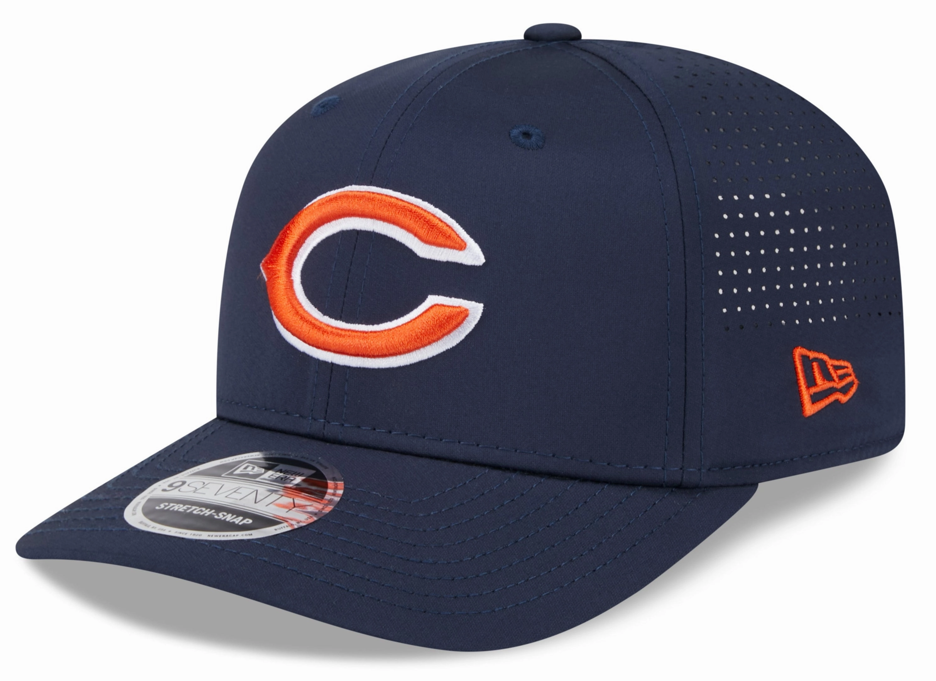 Chicago Bears New Era 9SEVENTY Navy Secondary Logo Performance Adjustable Cap