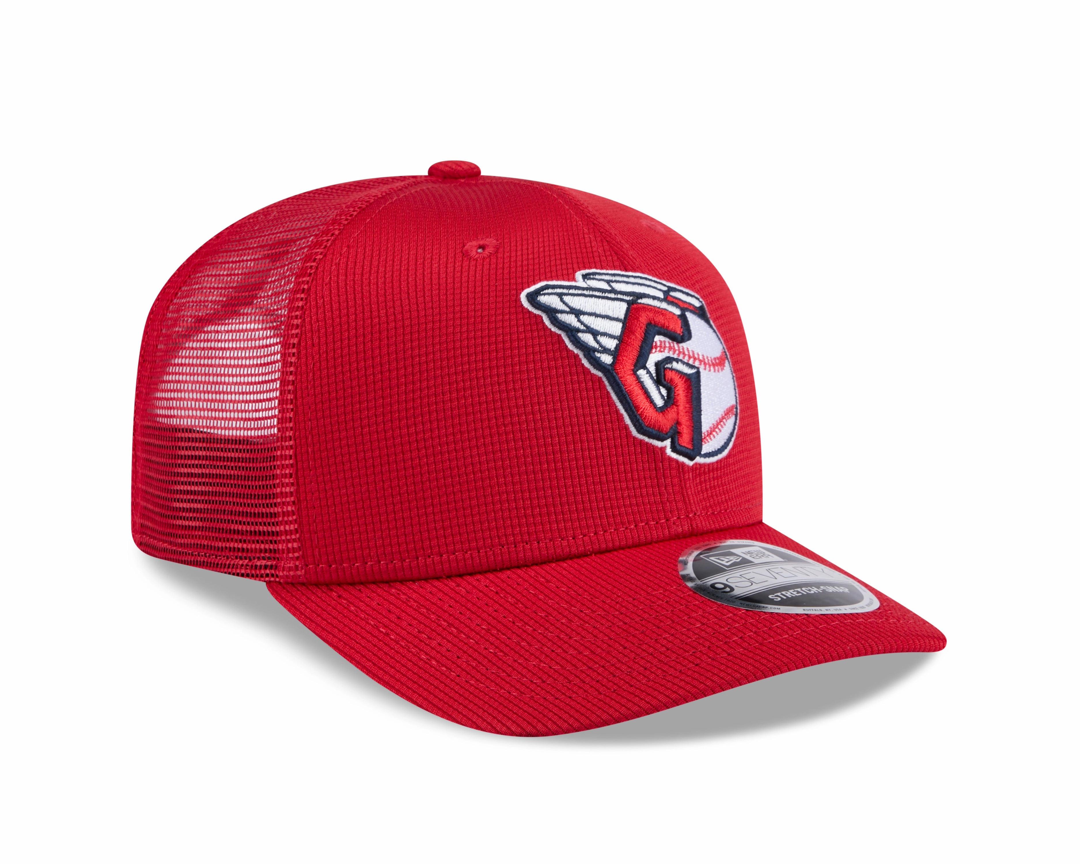 Cleveland Guardians New Era Red 2025 Spring Training 9SEVENTY Trucker Hat
