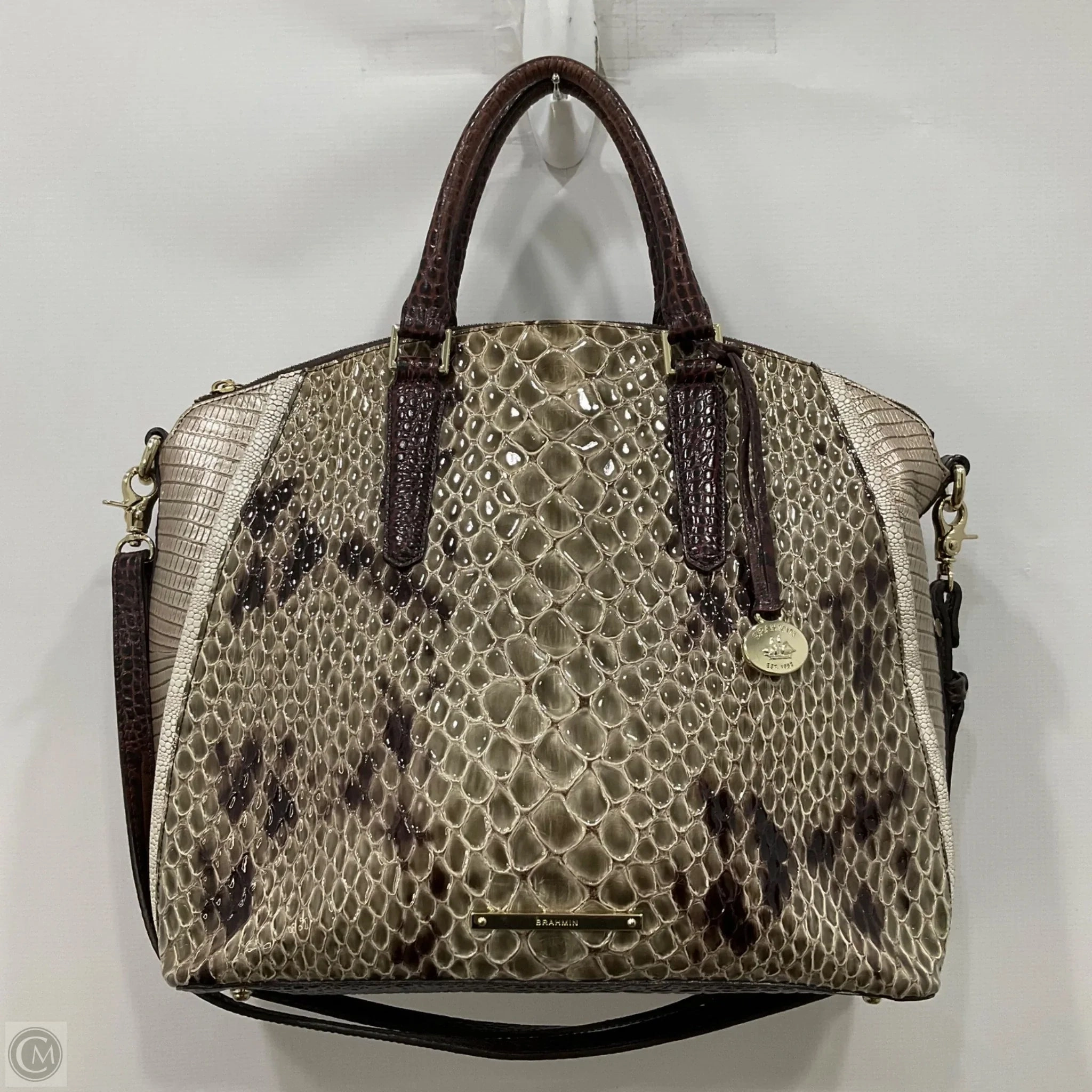 Handbag Designer By Brahmin, Size: Medium