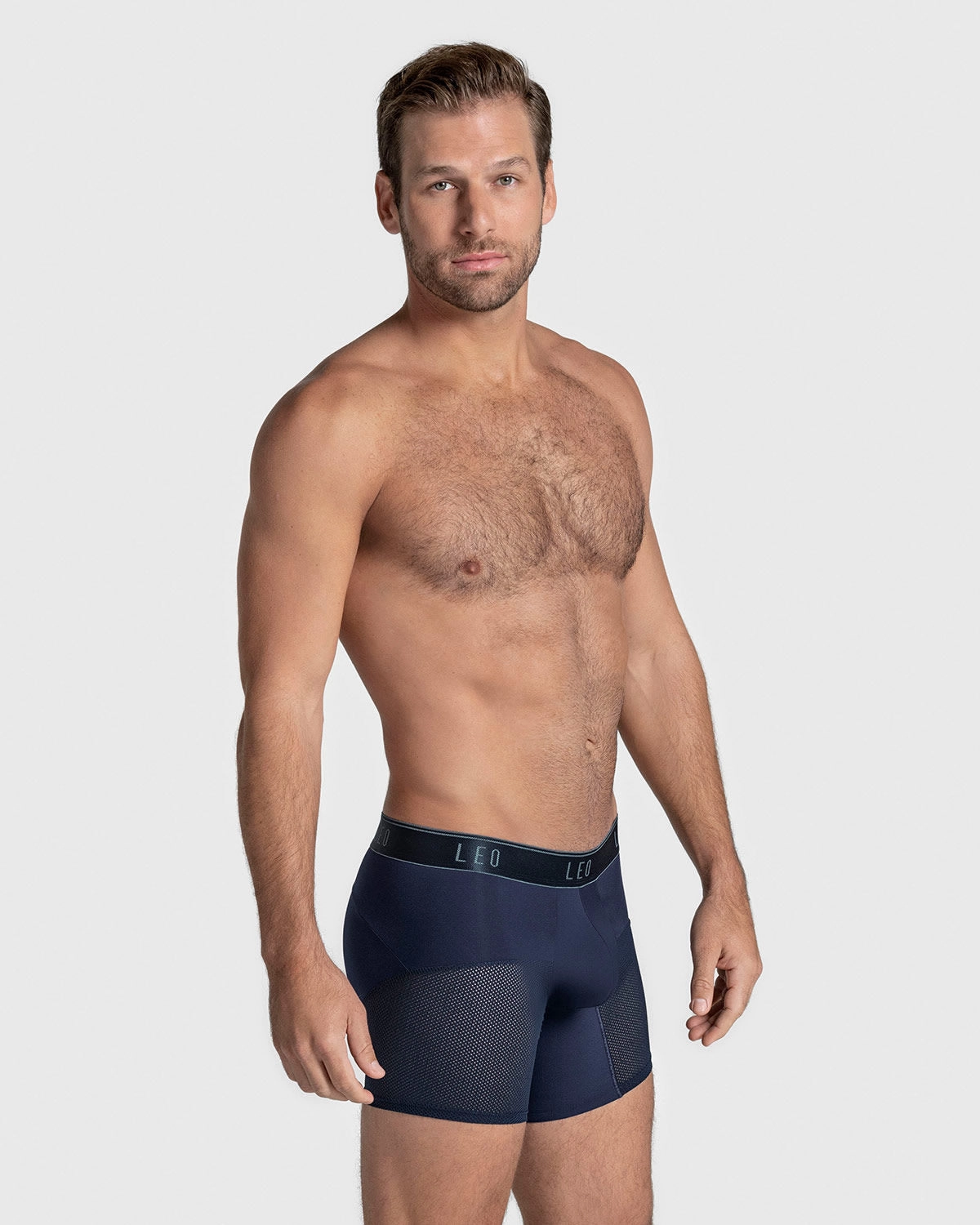High-Tech Mesh Boxer Brief with Ergonomic Pouch