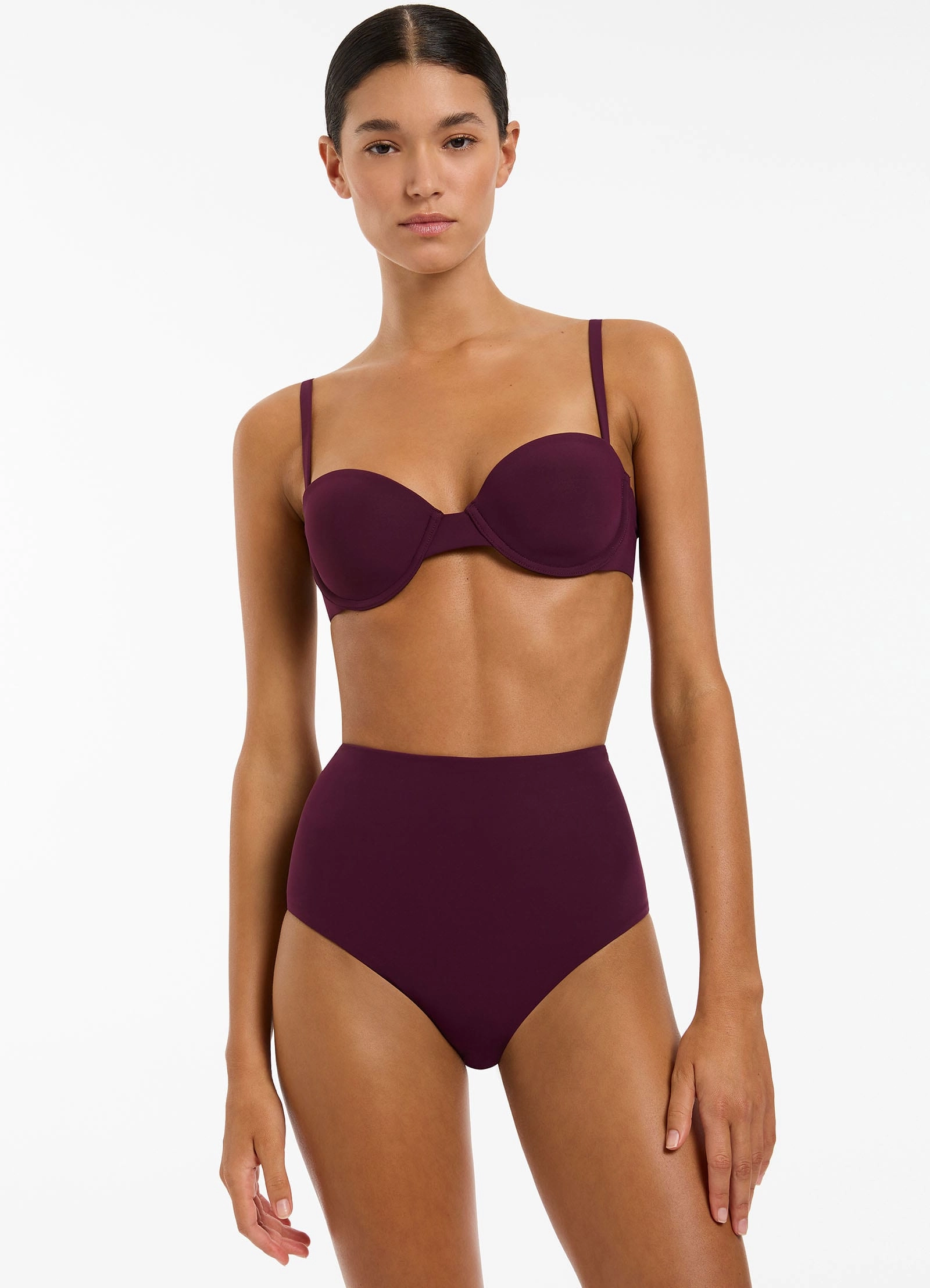 Jetset High Waisted Bikini Bottom - Port