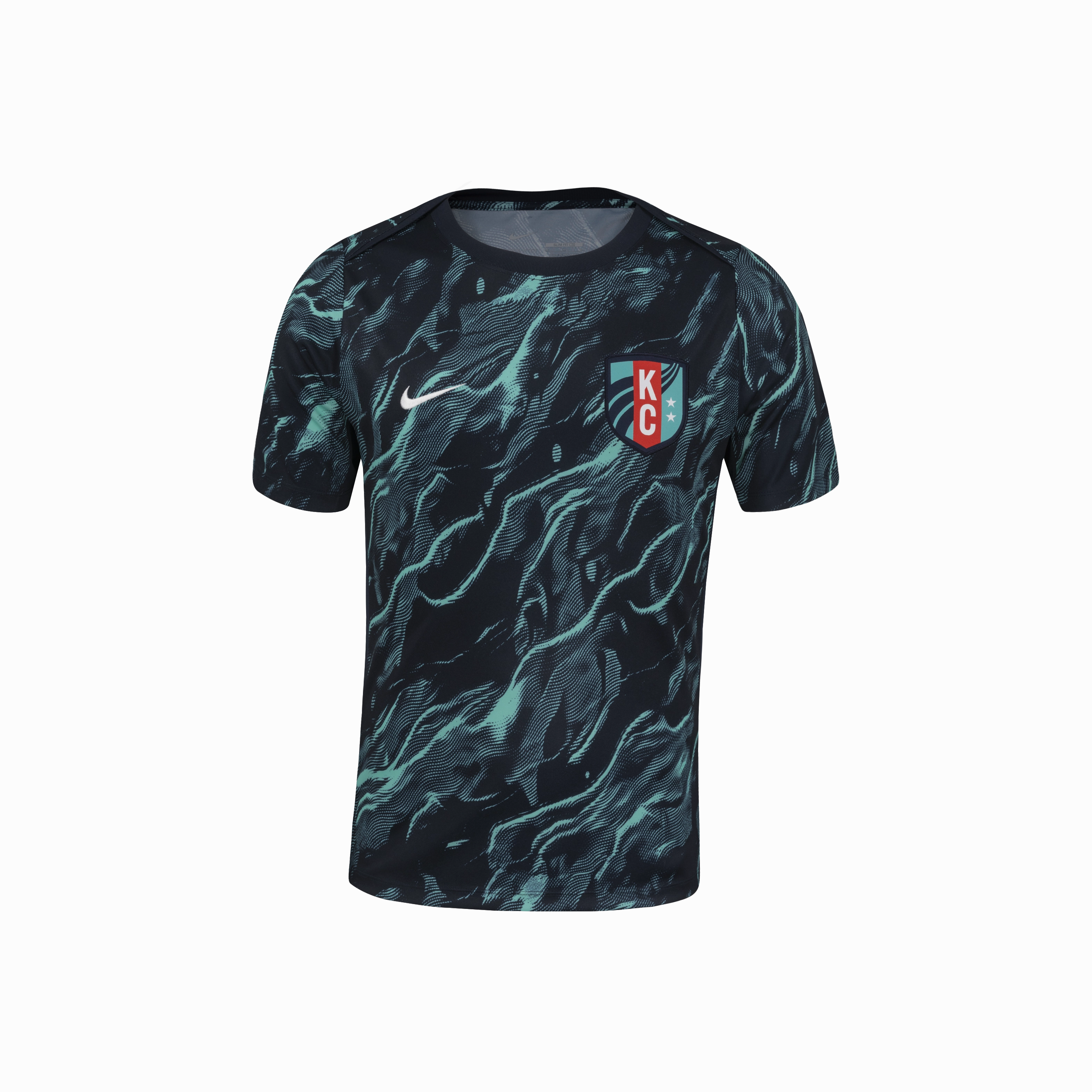Kansas City Current Pre-Match 2025 Straight Fit Nike Stadium Shirt
