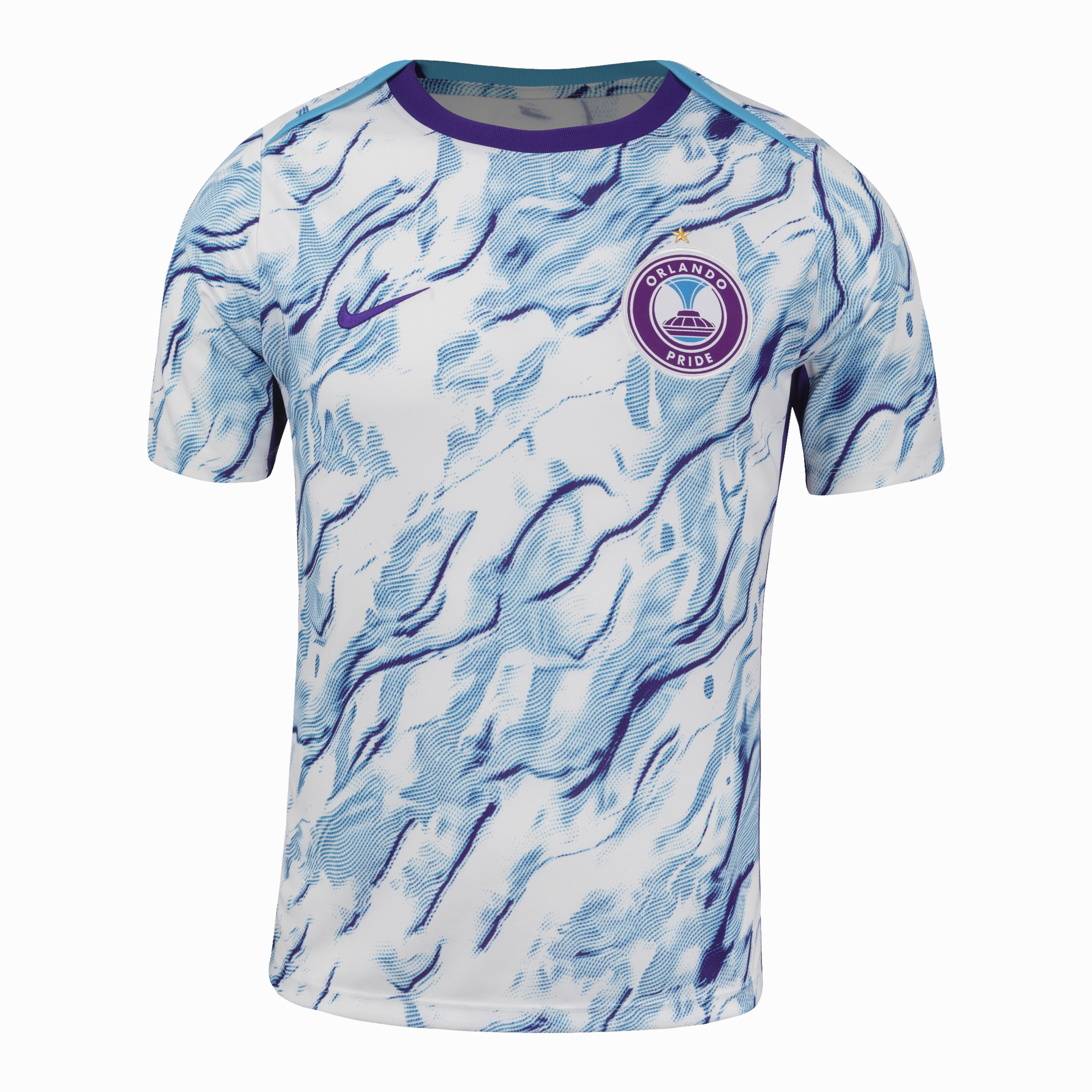 Orlando Pride Pre-Match 2025 Straight Fit Nike Stadium Shirt
