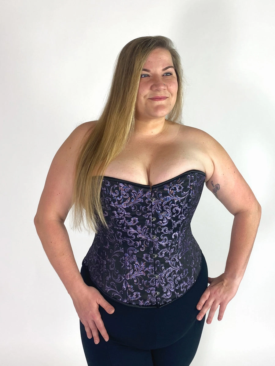 Plus Size Brocade Romantic Curve Longline Overbust Corset : CS-530