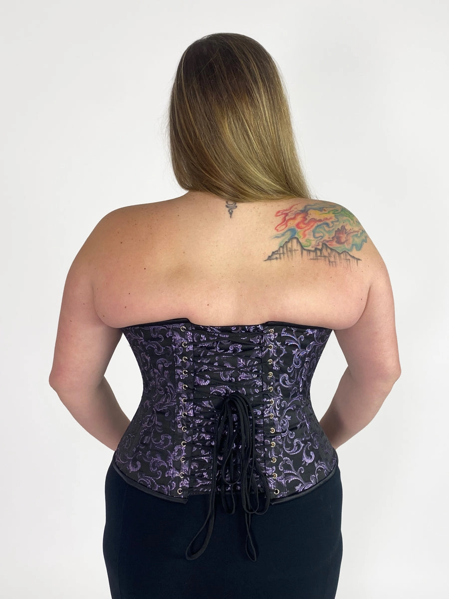 Plus Size Brocade Romantic Curve Longline Overbust Corset : CS-530