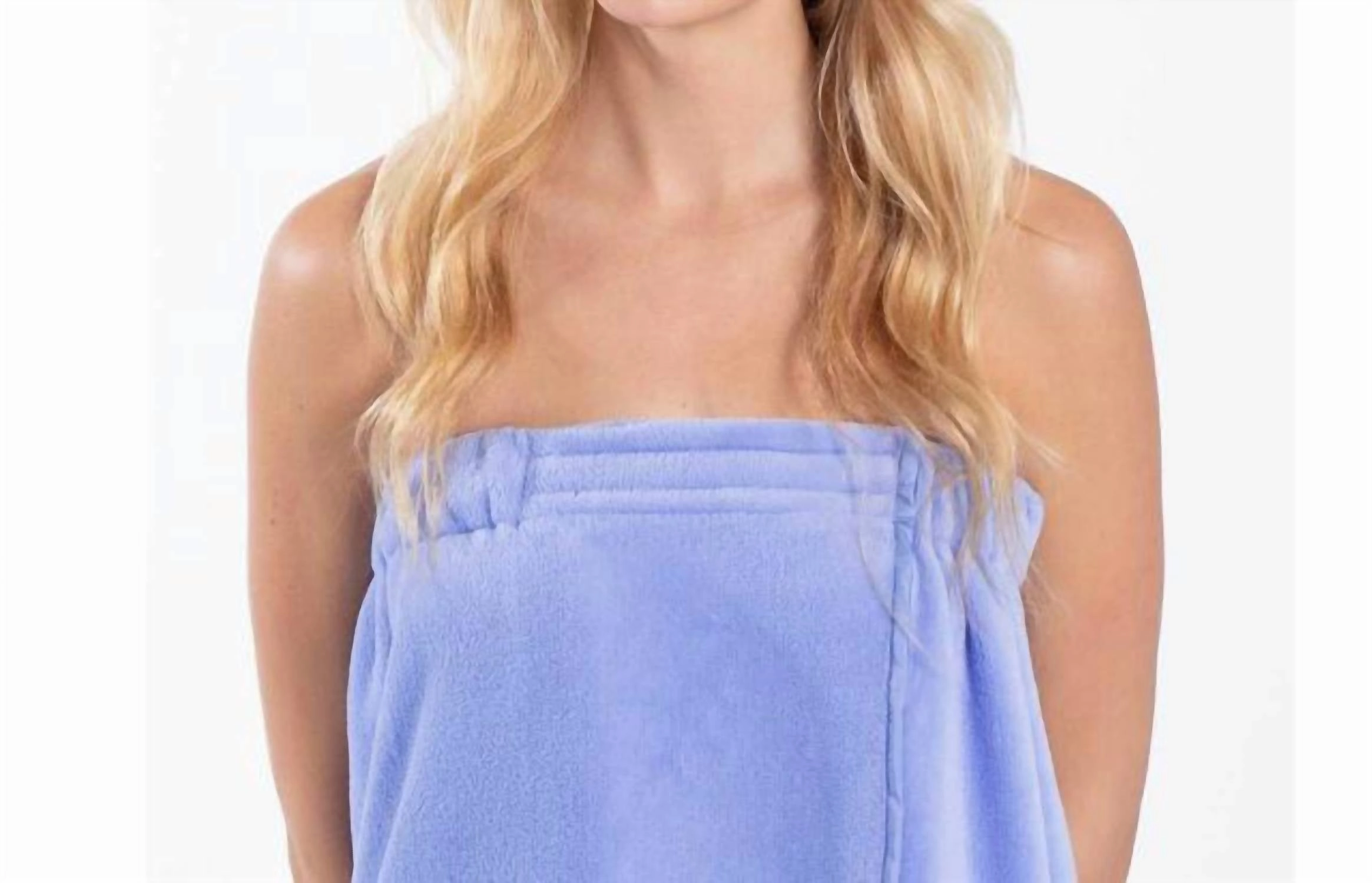 Plush Spa Wrap In Periwinkle