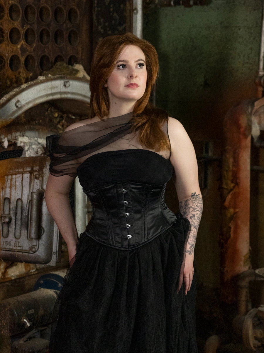 Satin Romantic Curve Waspie Underbust Corset : CS-220