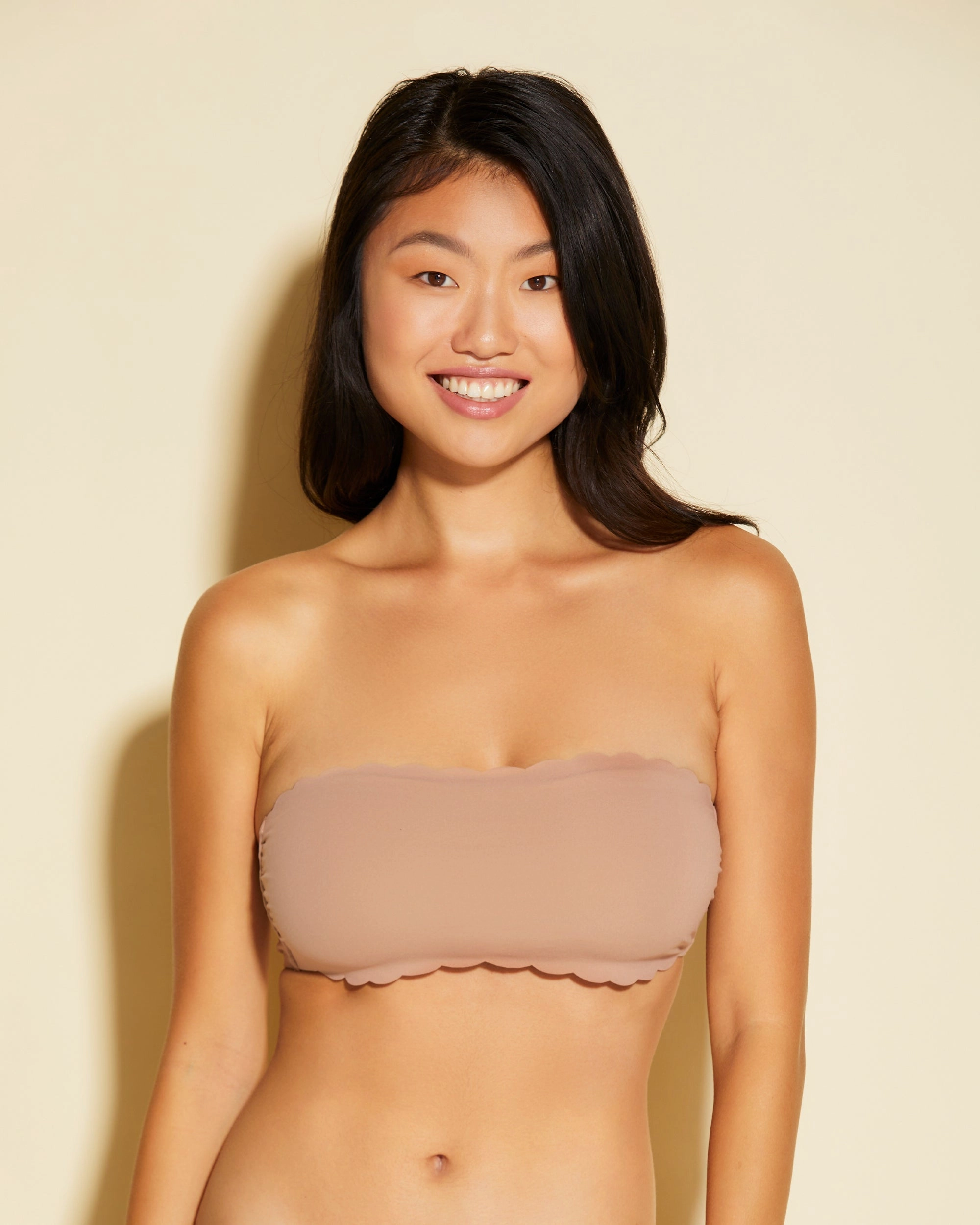 Scalloped Bandeau Bra