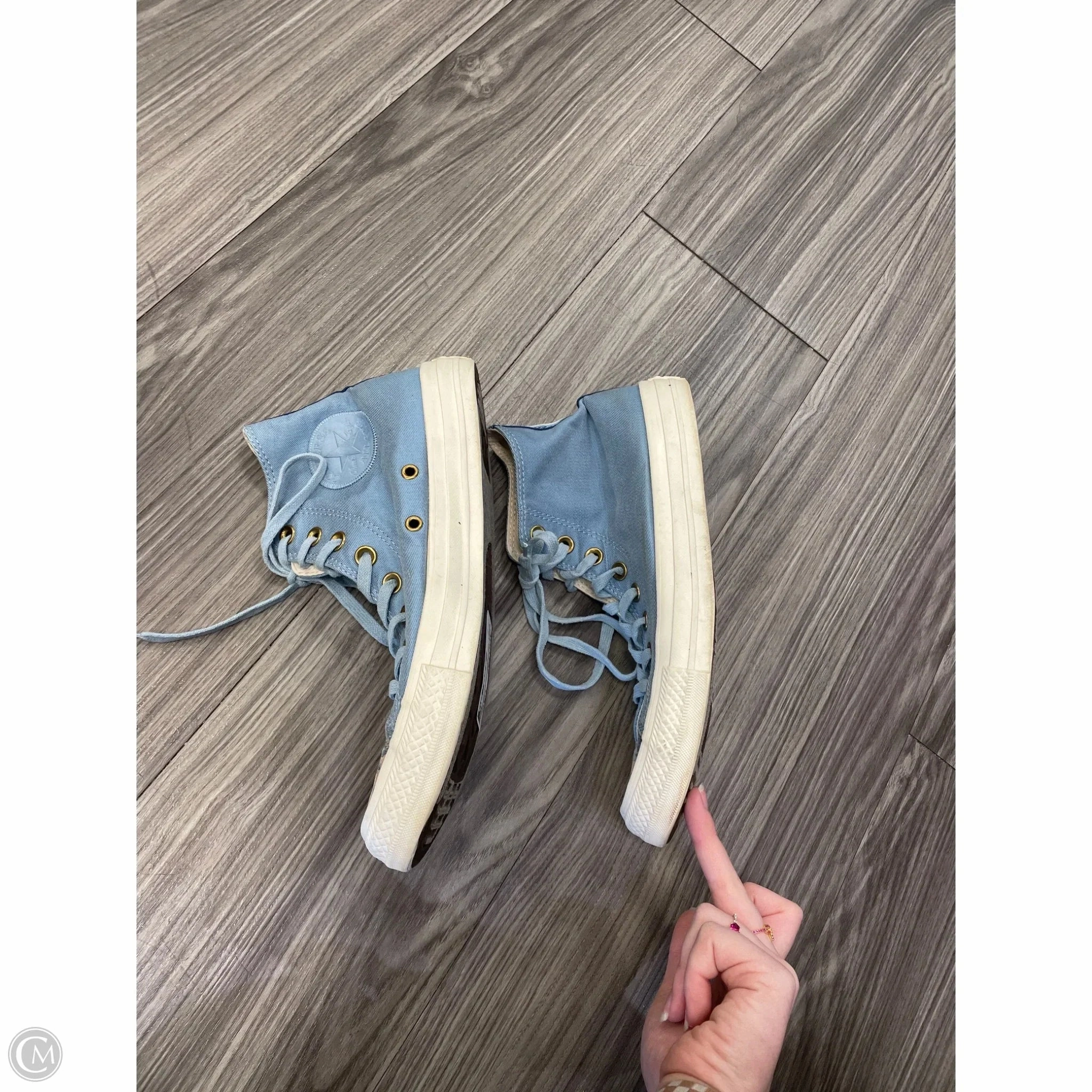 Shoes Sneakers By Converse In Blue, Size: 9