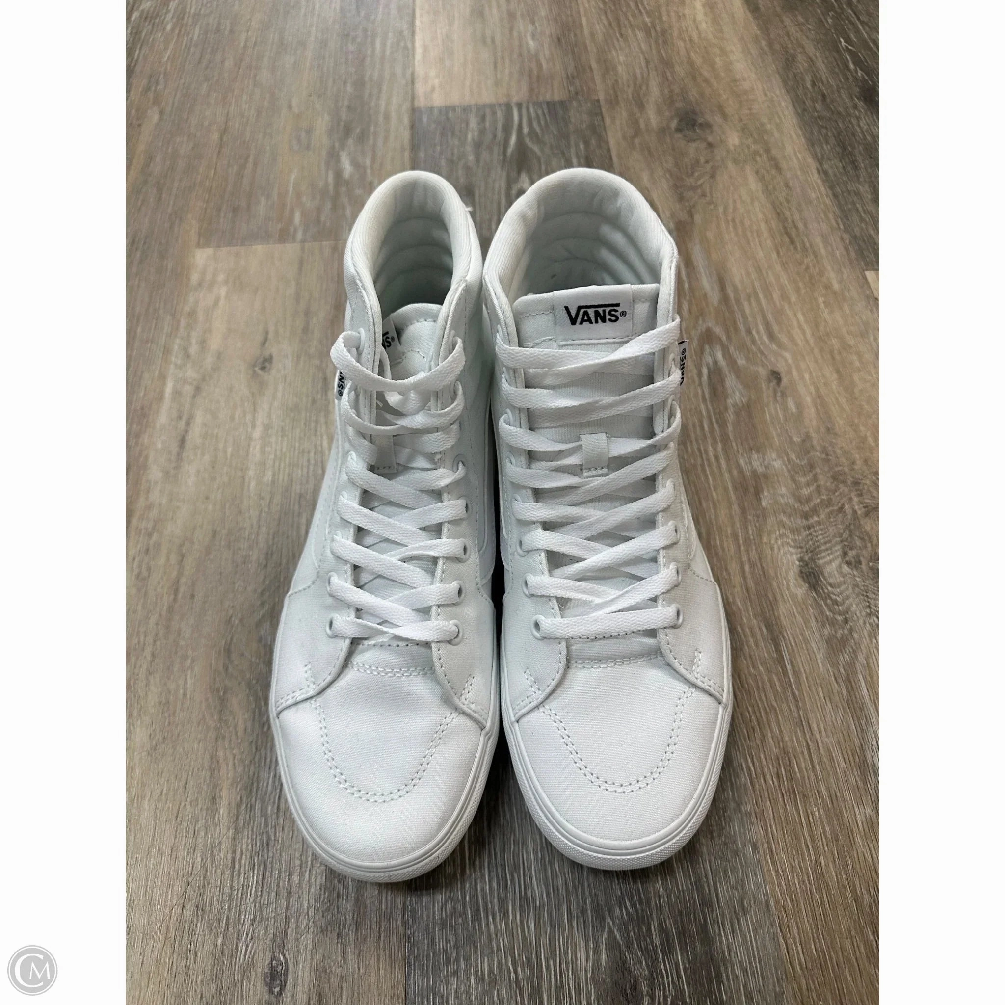 Shoes Sneakers By Vans In White, Size: 9.5