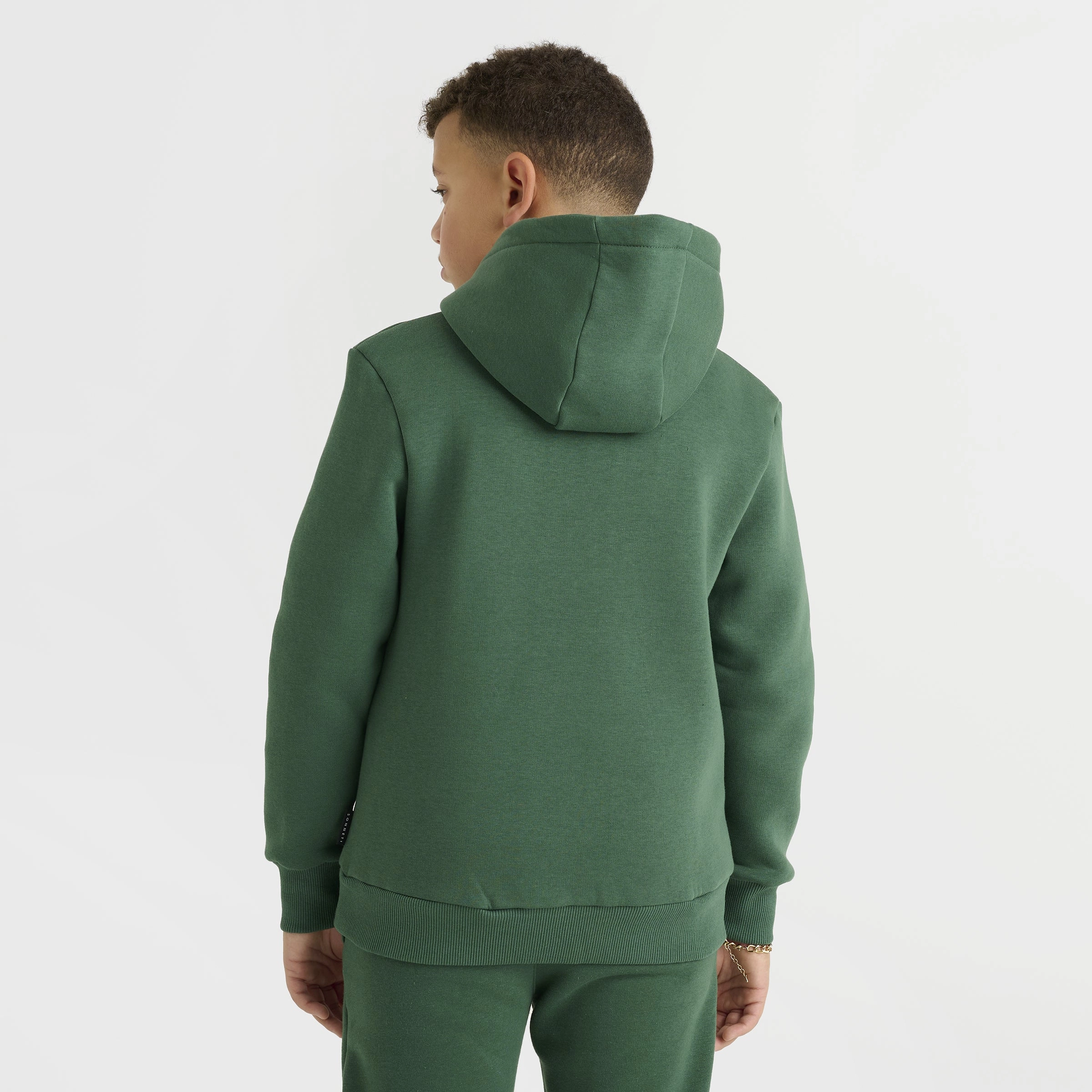 Sonneti Juniors' London Fleece Pullover Hoodie / Dark Green