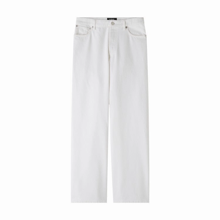 Timeless White Trousers With Defined Waist