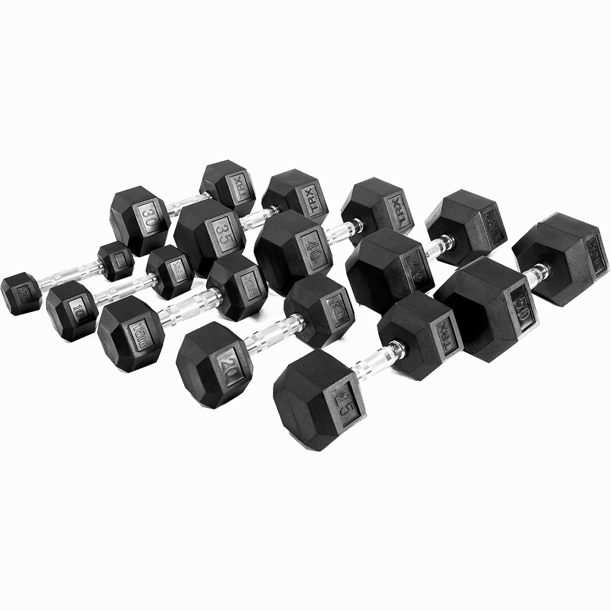TRX Hex Rubber Dumbbell - 2.5 lb