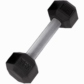 TRX Hex Rubber Dumbbell - 2.5 lb
