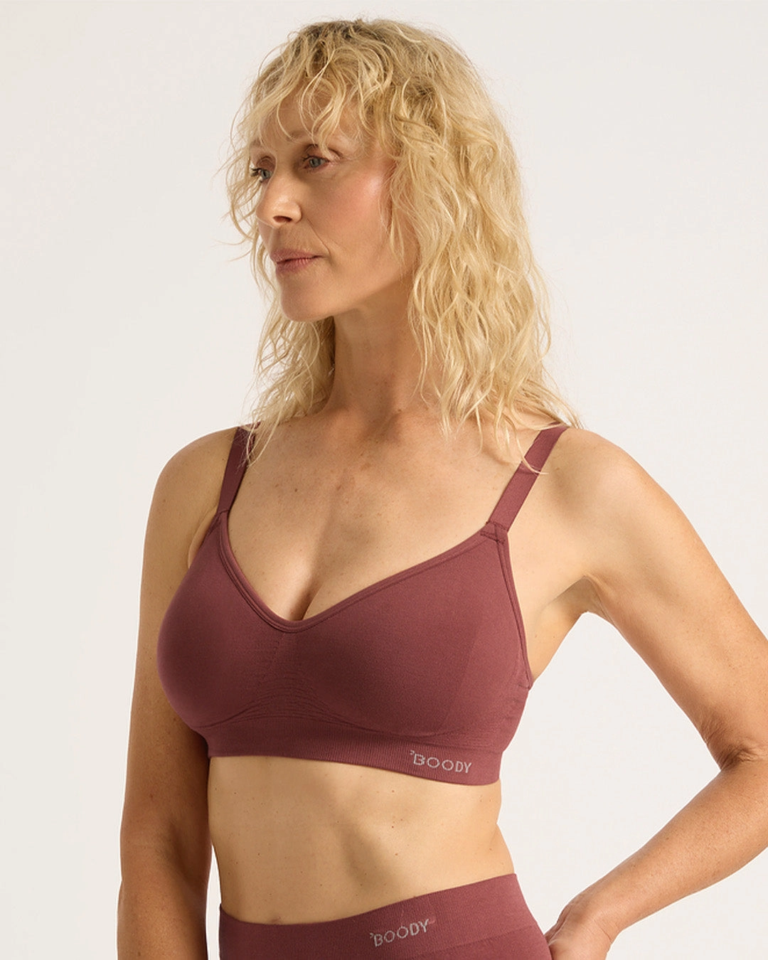 Wireless Full Bust T-Shirt Bra - Rosewood